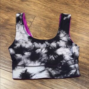 Fabletics reversible marble/pinky purple sides size xxs